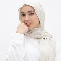 Everyday Hijabs GLOWco Exclusive Bamboo Shawl (with inner) in Oyster