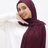 Everyday Hijabs GLOWco Exclusive Bamboo Shawl (with inner) in Plum
