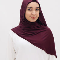 Everyday Hijabs GLOWco Exclusive Bamboo Shawl (with inner) in Plum