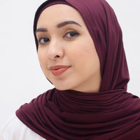 Everyday Hijabs GLOWco Exclusive Bamboo Shawl (with inner) in Plum