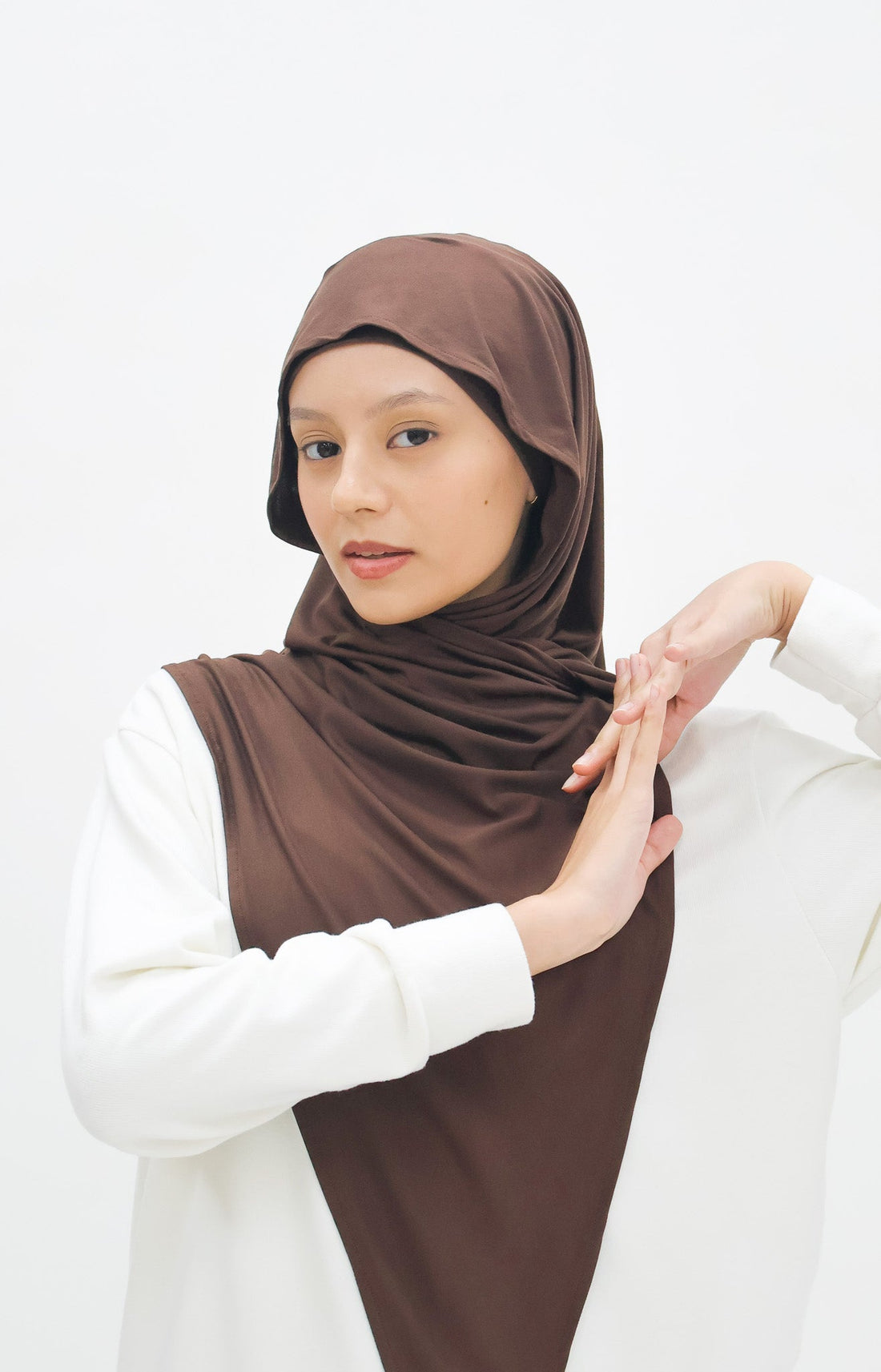 Everyday Hijabs GLOWco Exclusive Bamboo Tri Scarf (with inner) in Oak