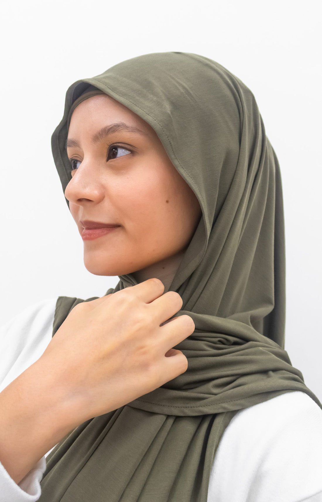 Everyday Hijabs GLOWco Exclusive Bamboo Tri Scarf (with inner) in Olive