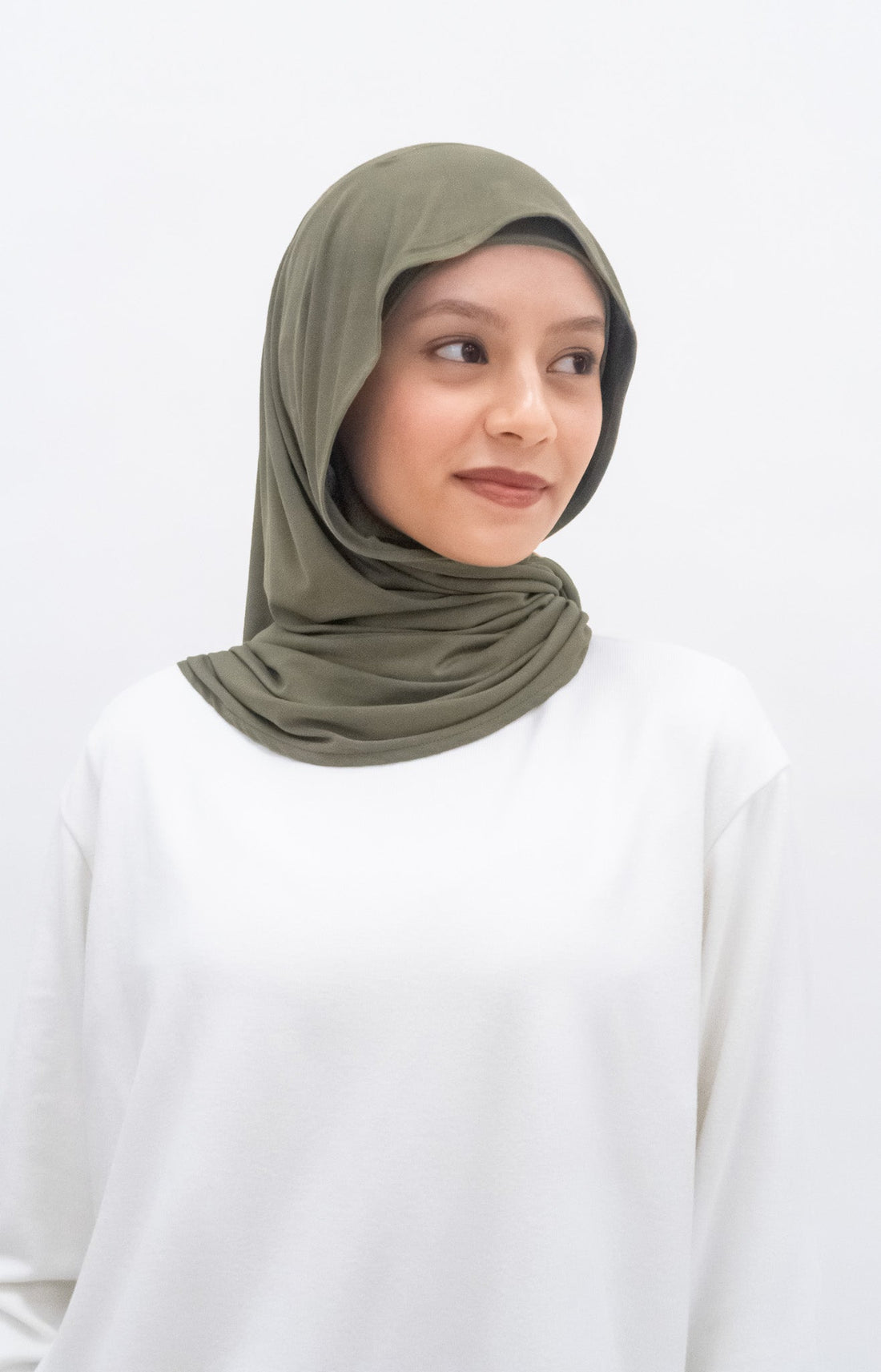 Everyday Hijabs GLOWco Exclusive Bamboo Tri Scarf (with inner) in Olive