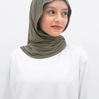 Everyday Hijabs GLOWco Exclusive Bamboo Tri Scarf (with inner) in Olive