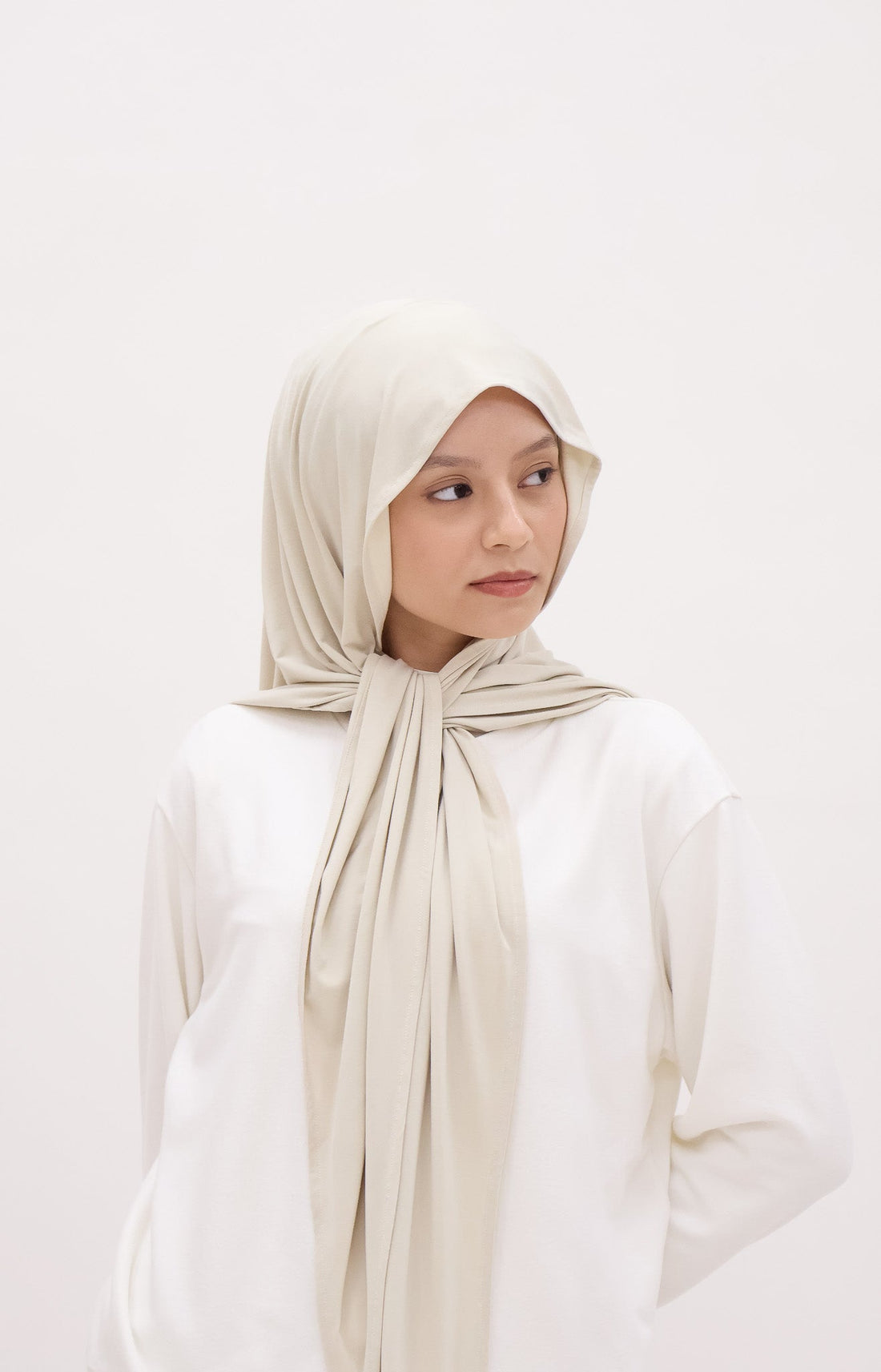 Everyday Hijabs GLOWco Exclusive Bamboo Tri Scarf (with inner) in Oyster