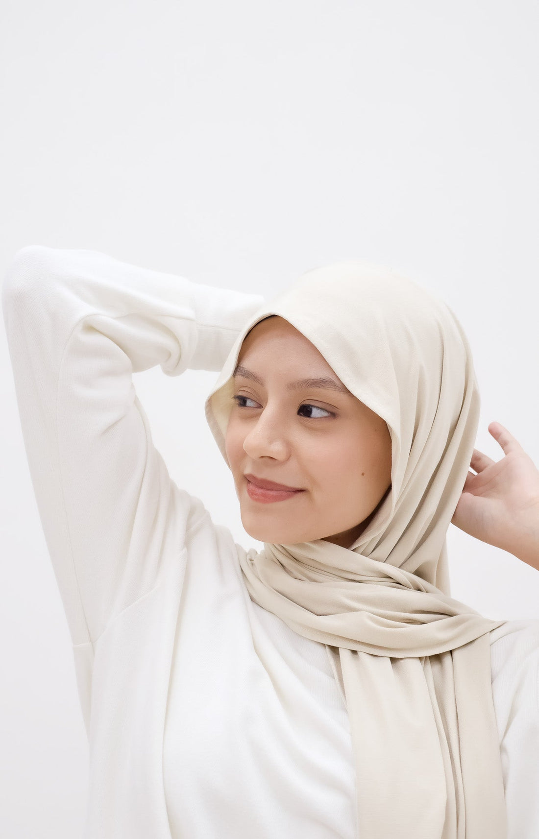 Everyday Hijabs GLOWco Exclusive Bamboo Tri Scarf (with inner) in Oyster