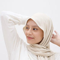 Everyday Hijabs GLOWco Exclusive Bamboo Tri Scarf (with inner) in Oyster