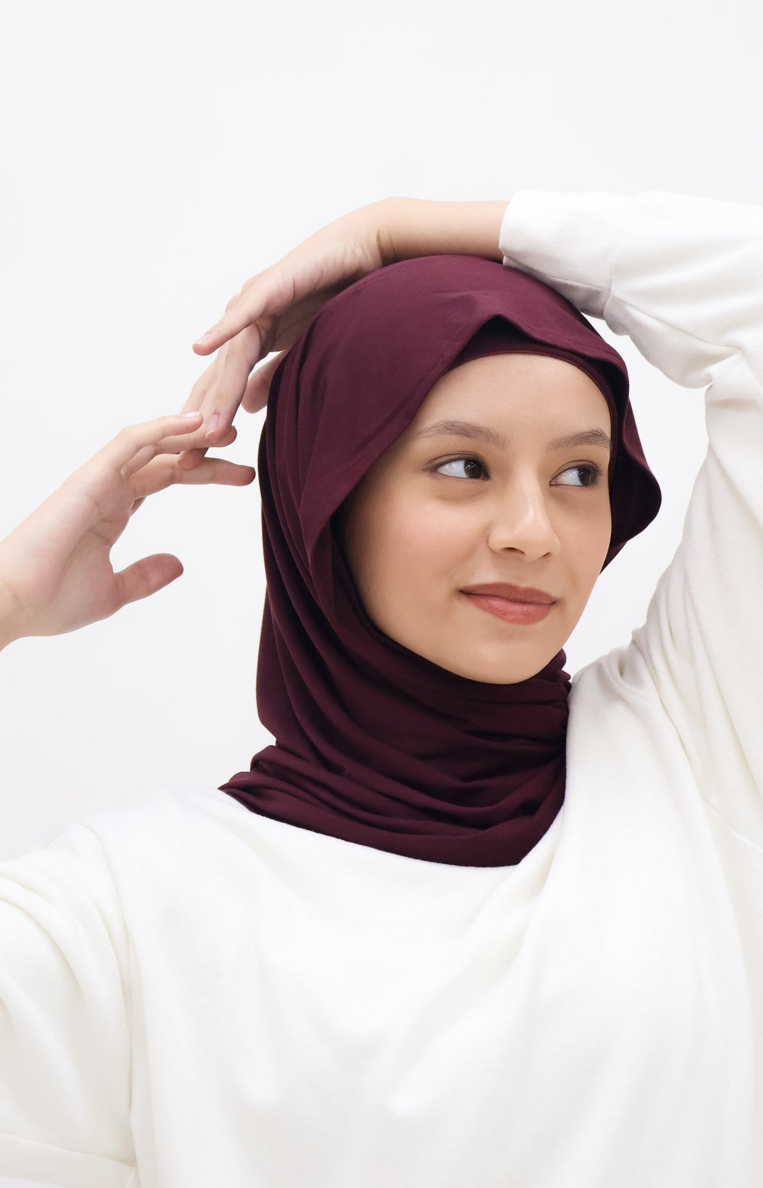 Everyday Hijabs GLOWco Exclusive Bamboo Tri Scarf (with inner) in Plum