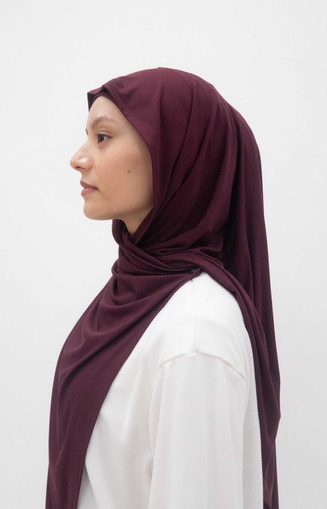 Everyday Hijabs GLOWco Exclusive Bamboo Tri Scarf (with inner) in Plum
