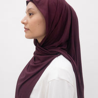 Everyday Hijabs GLOWco Exclusive Bamboo Tri Scarf (with inner) in Plum