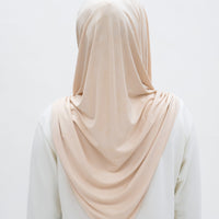 Everyday Hijabs GLOWco Exclusive Bamboo Tri Scarf (with inner) in Soft Peach
