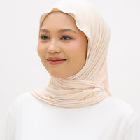 Everyday Hijabs GLOWco Exclusive Bamboo Tri Scarf (with inner) in Soft Peach