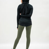 Bottoms GLOWco Exclusive Butter Soft Tights in Olive Green