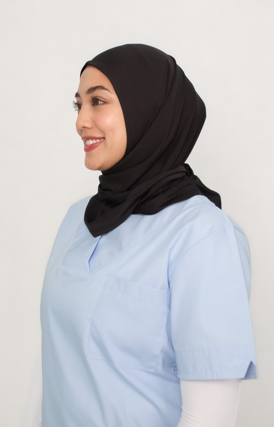 Sports Hijabs GLOWco Exclusive Essential Glow Hijab in Black