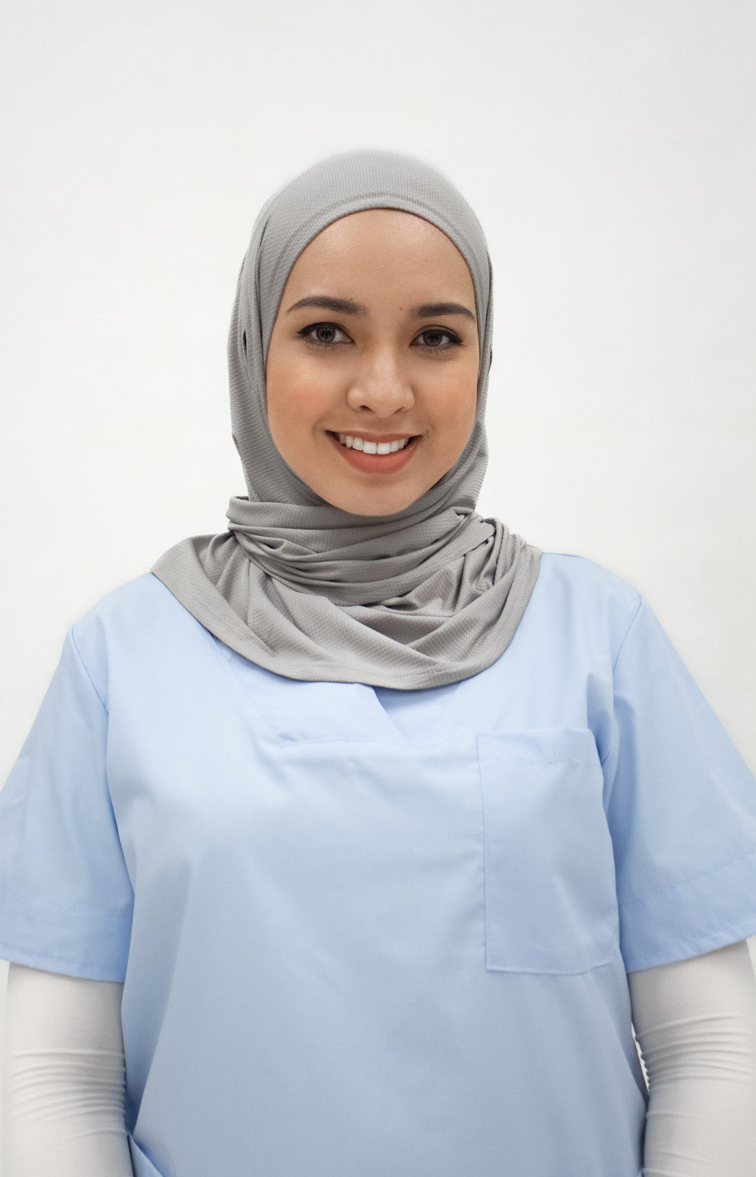 Sports Hijabs GLOWco Exclusive Essential Glow Hijab in Grey