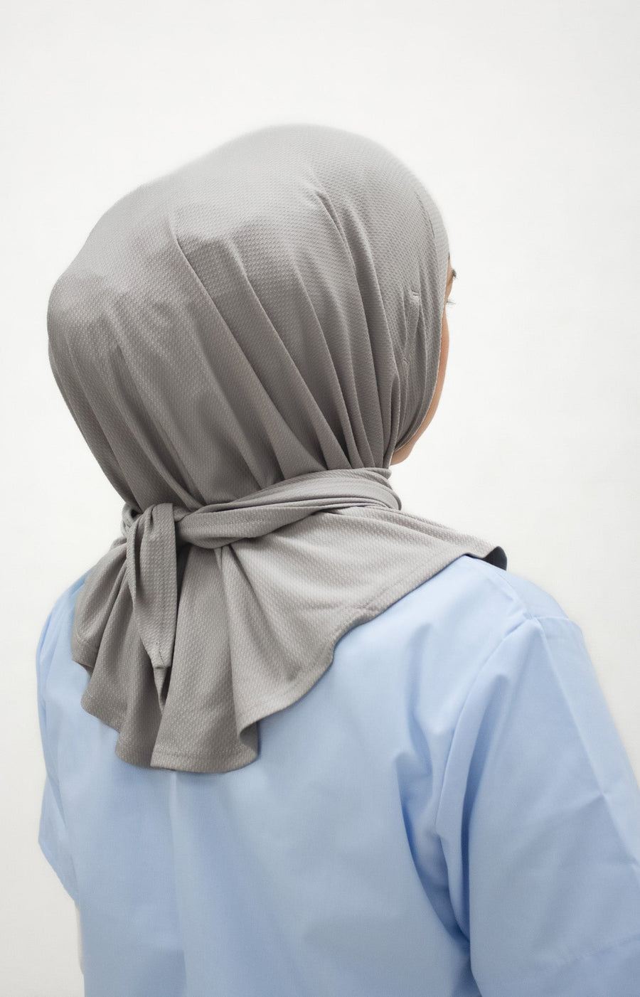 Sports Hijabs GLOWco Exclusive Essential Glow Hijab in Grey