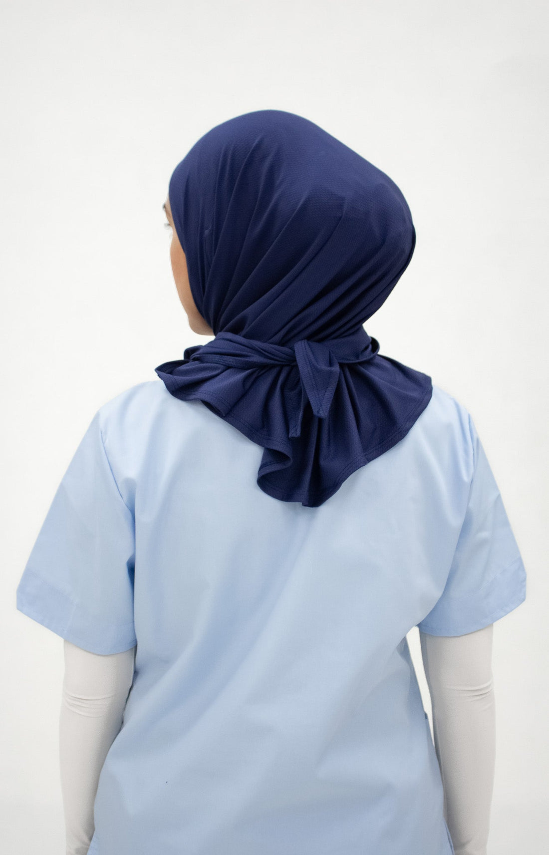 Sports Hijabs GLOWco Exclusive Essential Glow Hijab in Navy Blue