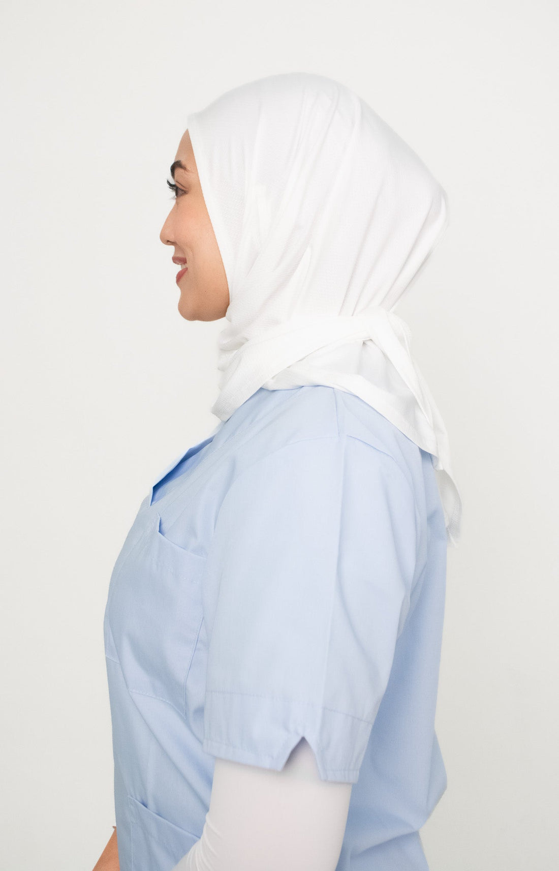 Sports Hijabs GLOWco Exclusive Essential Glow Hijab in White