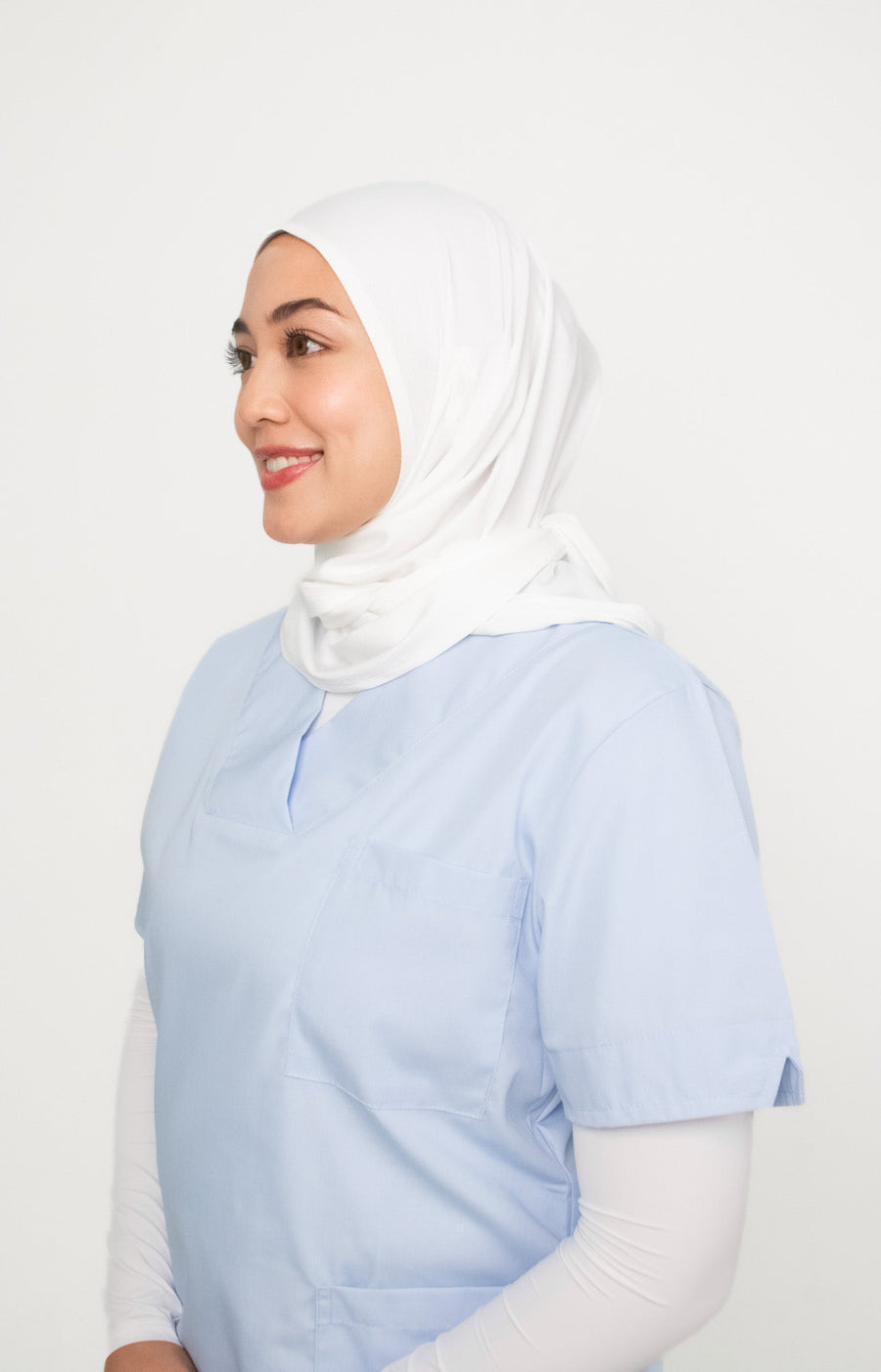 Sports Hijabs GLOWco Exclusive Essential Glow Hijab in White