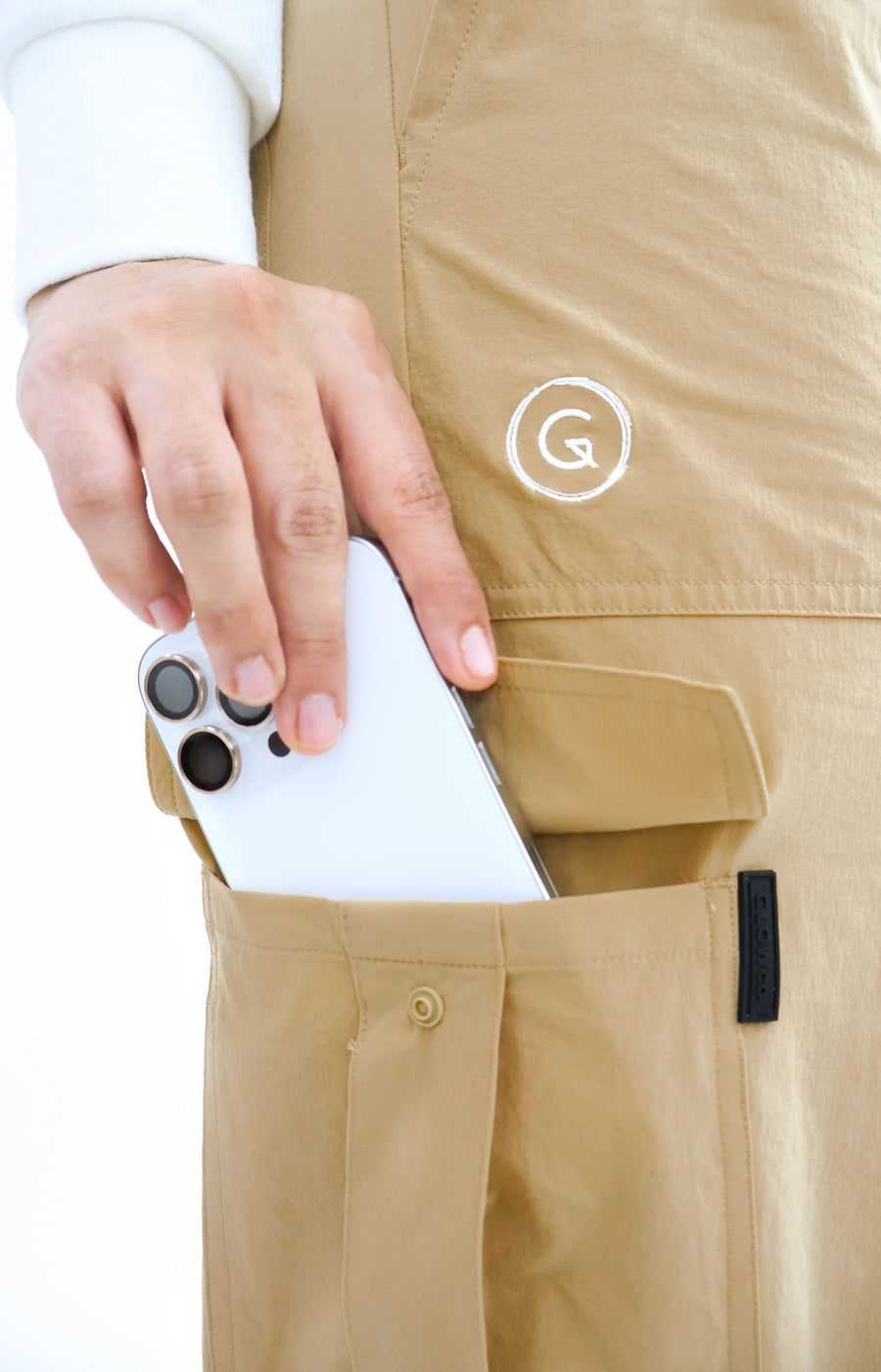 Bottoms GLOWco Exclusive Everyday Street Cargo Pants in Khaki