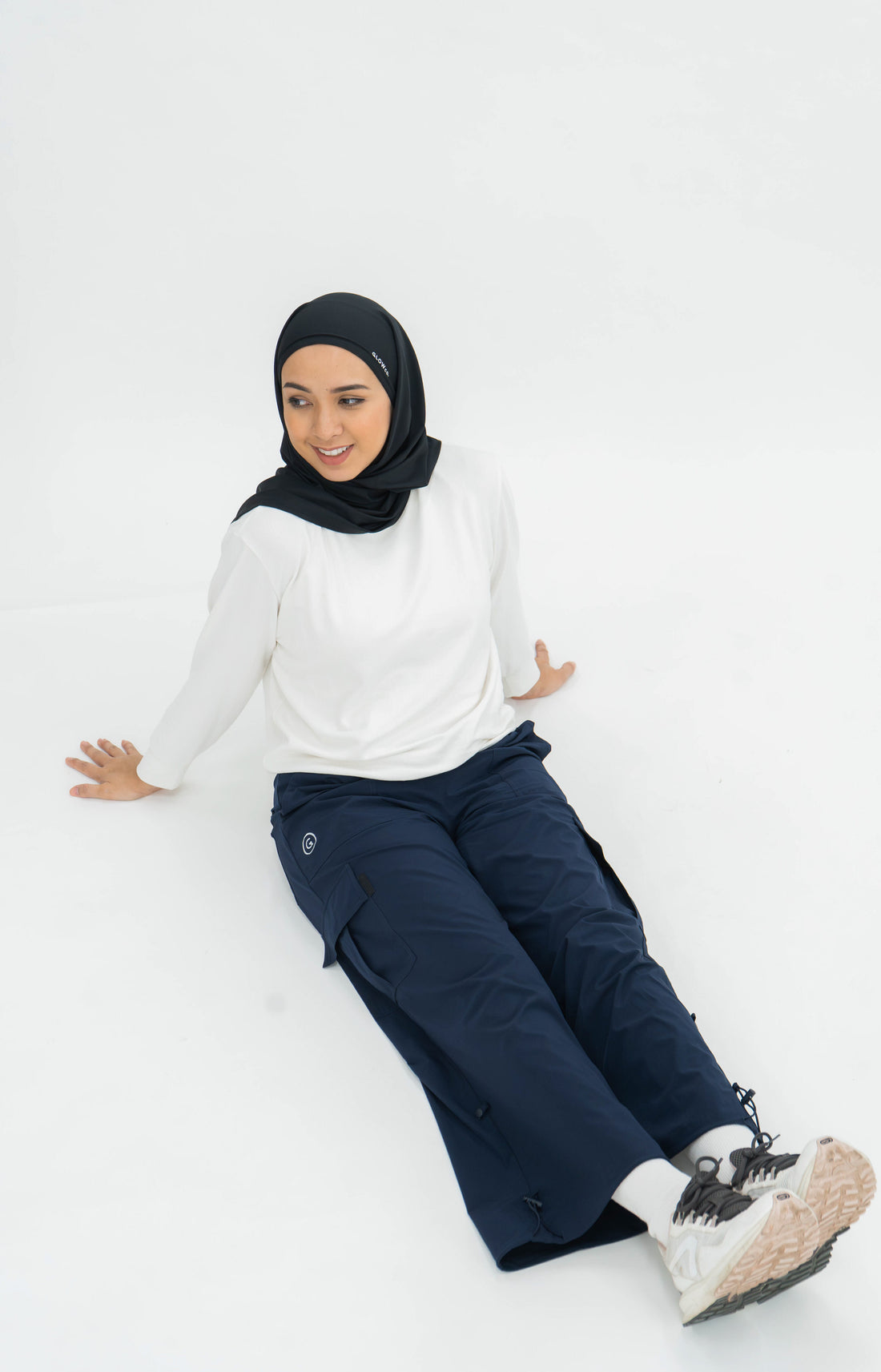 Bottoms GLOWco Exclusive Everyday Street Cargo Pants in Navy