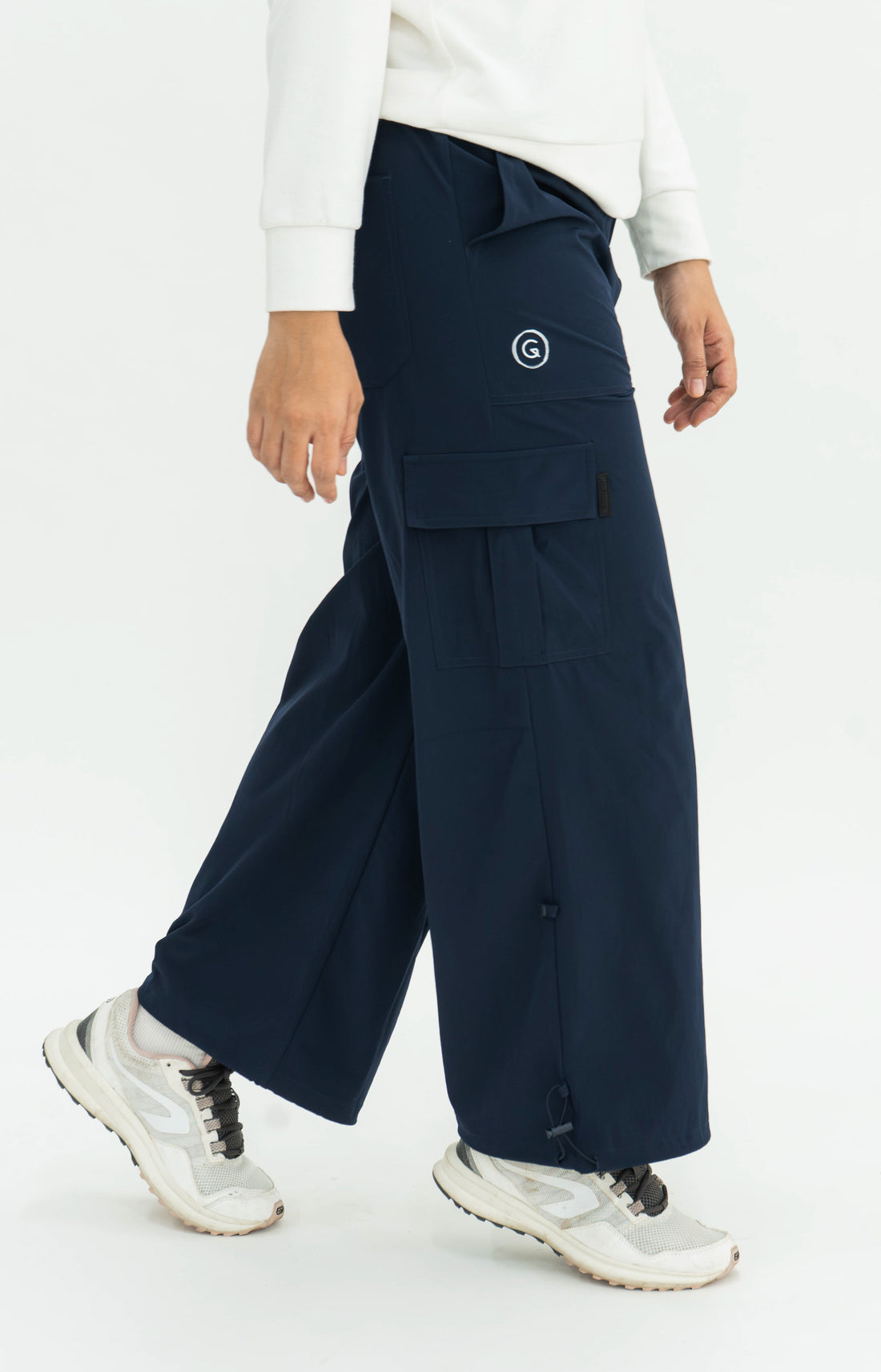 Bottoms GLOWco Exclusive Everyday Street Cargo Pants in Navy