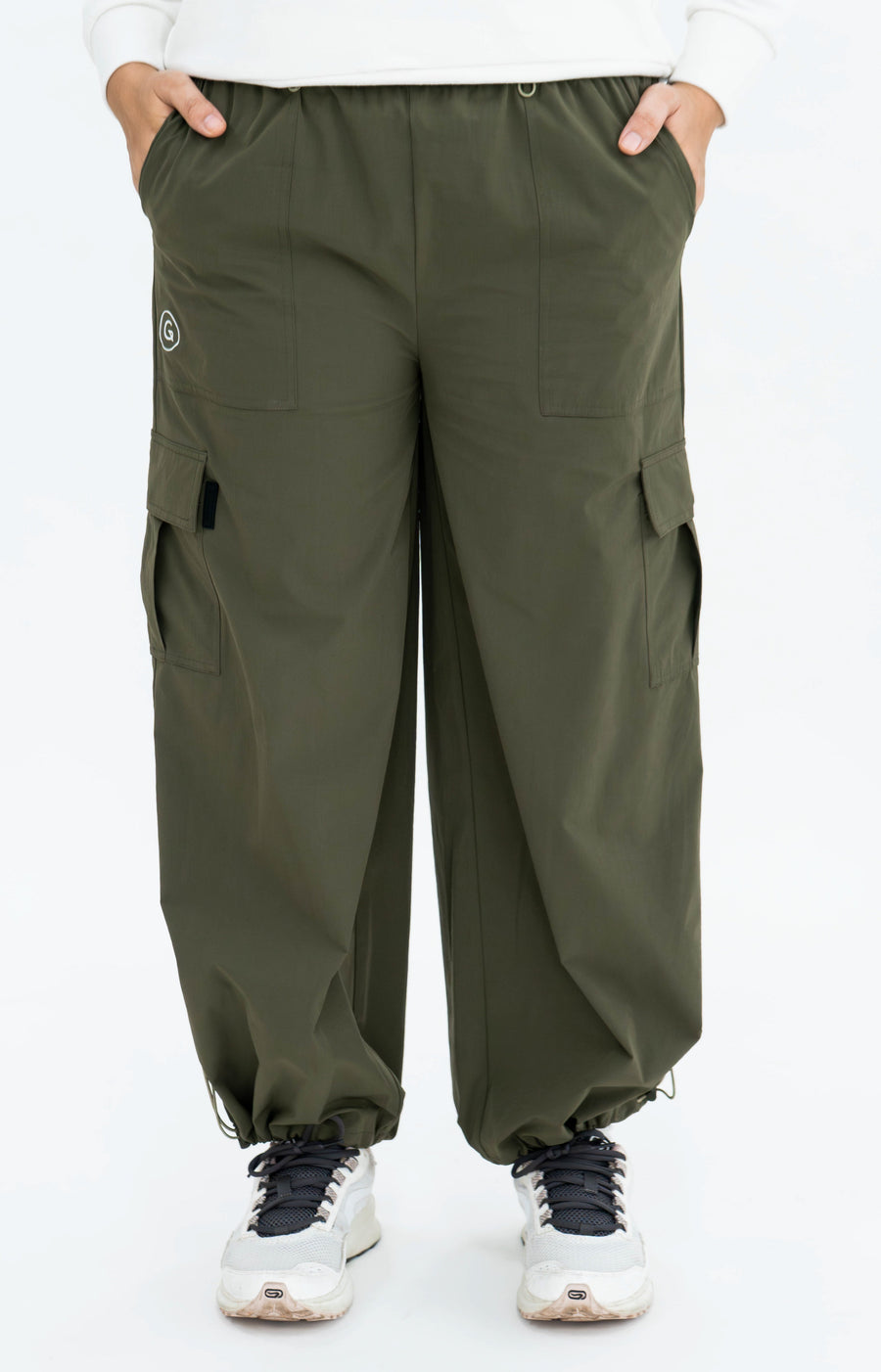 Bottoms GLOWco Exclusive Everyday Street Cargo Pants in Olive