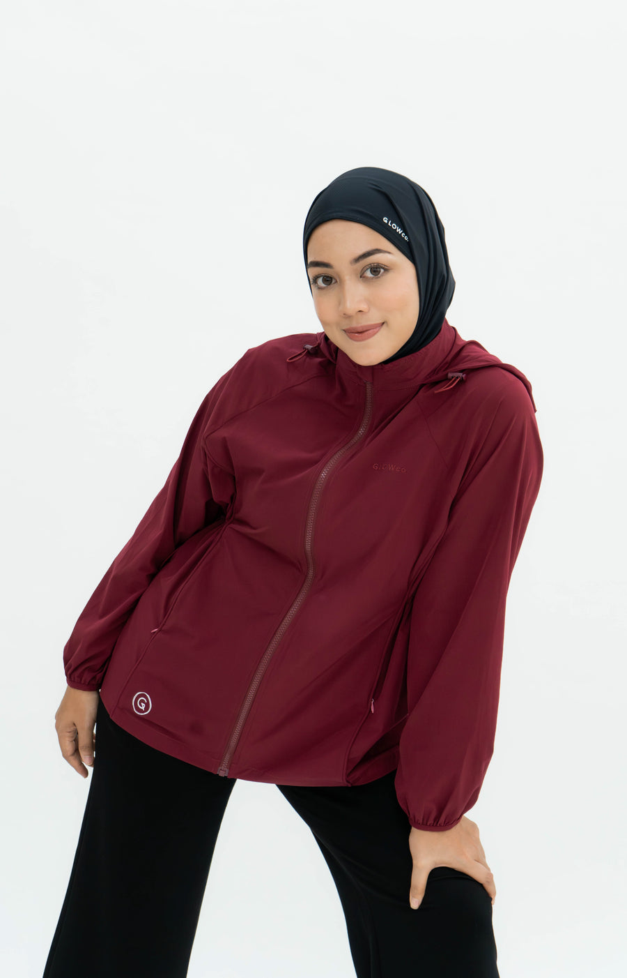 Tops GLOWco Exclusive Everyday Street Parka in Burgundy