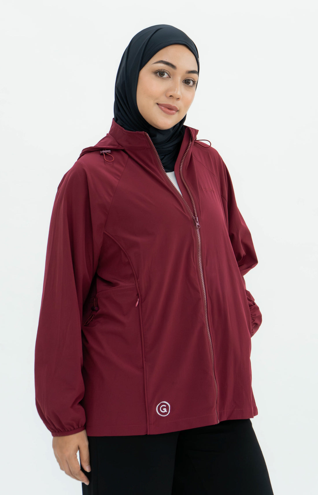 Tops GLOWco Exclusive Everyday Street Parka in Burgundy