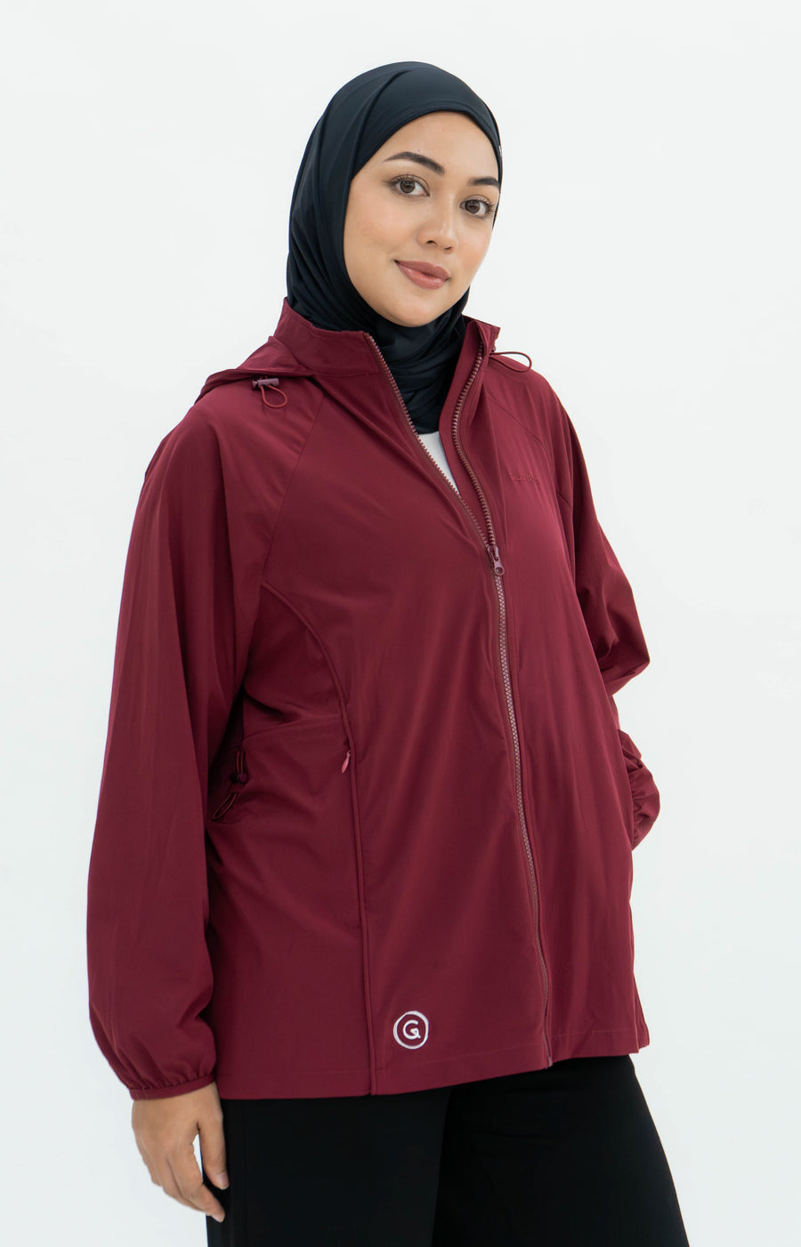 Tops GLOWco Exclusive Everyday Street Parka in Burgundy