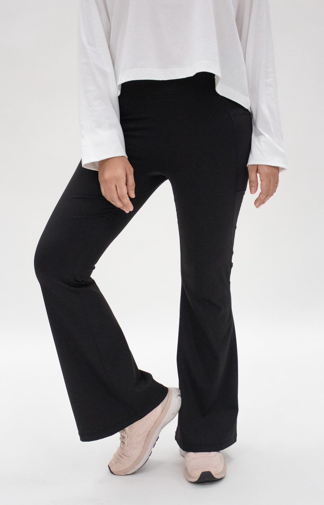 Splits59 Raquel High-Waisted Split Hem Flare Pant | Urban Outfitters