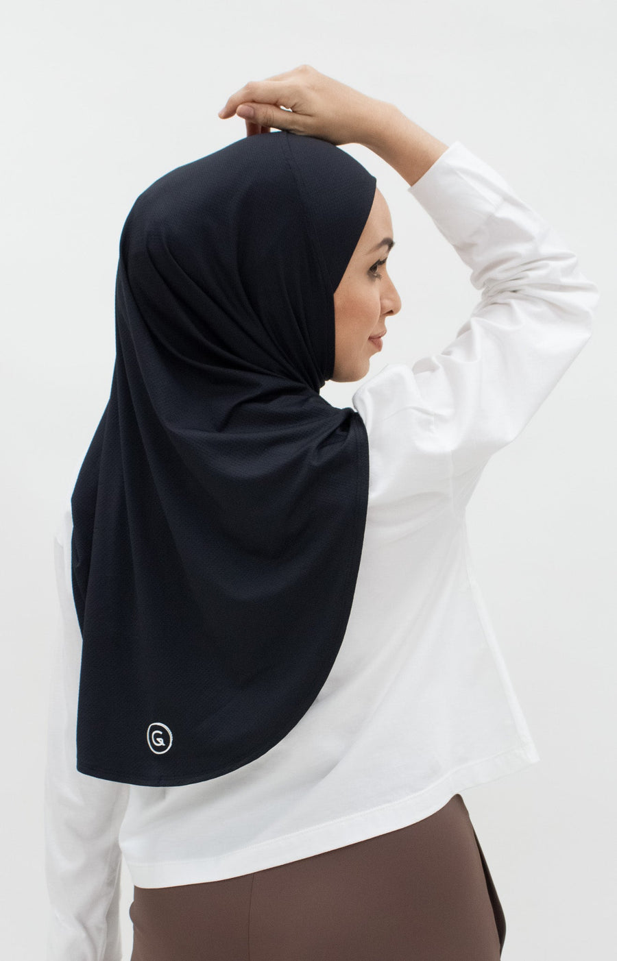 Sports Hijabs GLOWco Exclusive Instant Maxi in Black