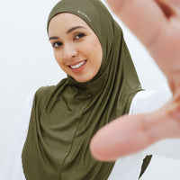 Sports Hijabs GLOWco Exclusive Instant Maxi in Burnt Olive