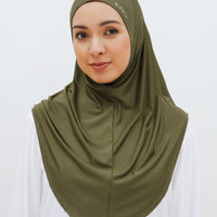 Sports Hijabs GLOWco Exclusive Instant Maxi in Burnt Olive