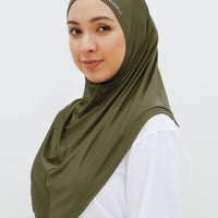 Sports Hijabs GLOWco Exclusive Instant Maxi in Burnt Olive