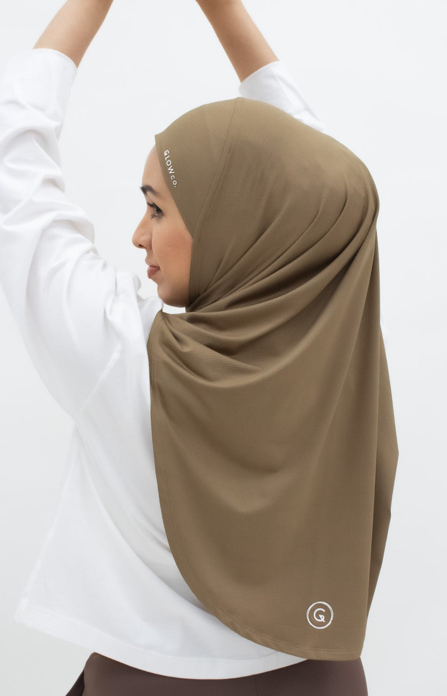 Sports Hijabs GLOWco Exclusive Instant Maxi in Cocoa Brown