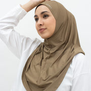 Sports Hijabs GLOWco Exclusive Instant Maxi in Cocoa Brown