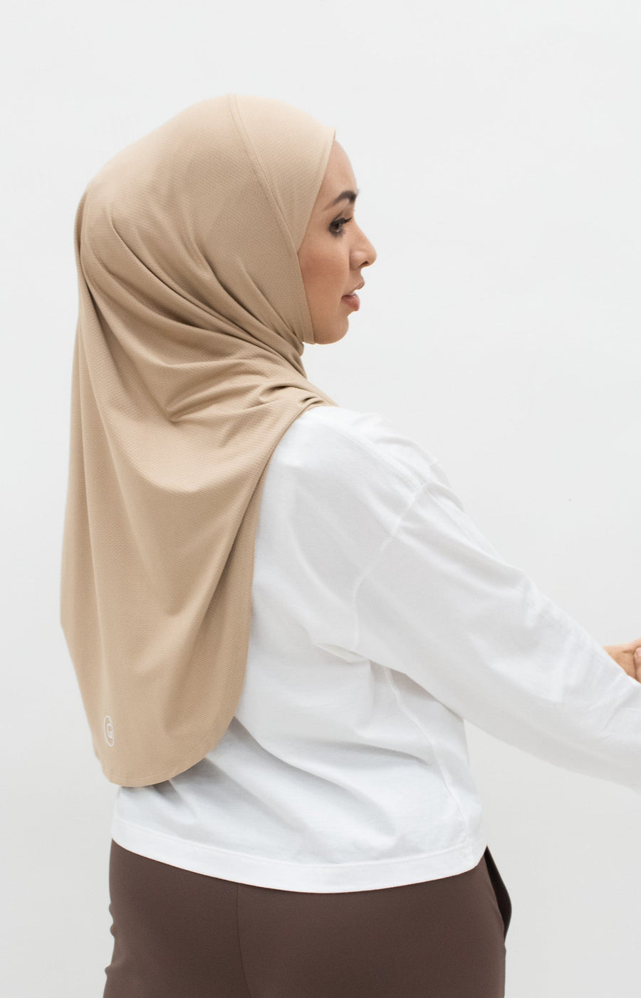 Sports Hijabs GLOWco Exclusive Instant Maxi in Cuban Sand