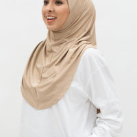 Sports Hijabs GLOWco Exclusive Instant Maxi in Cuban Sand