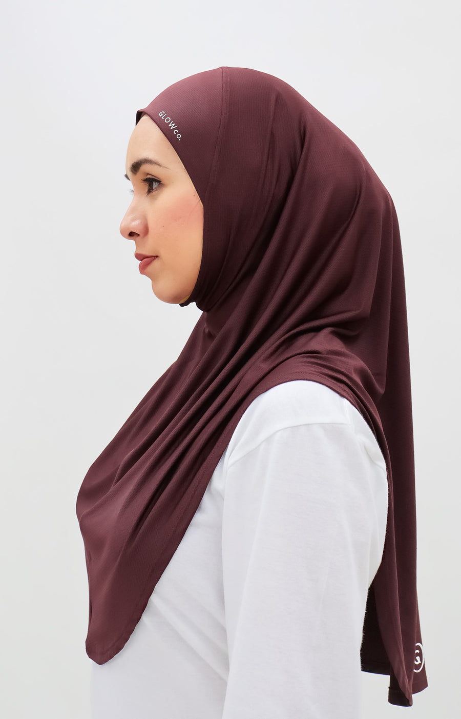 Sports Hijabs GLOWco Exclusive Instant Maxi in Deep Red