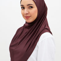Sports Hijabs GLOWco Exclusive Instant Maxi in Deep Red