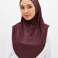 Sports Hijabs GLOWco Exclusive Instant Maxi in Deep Red