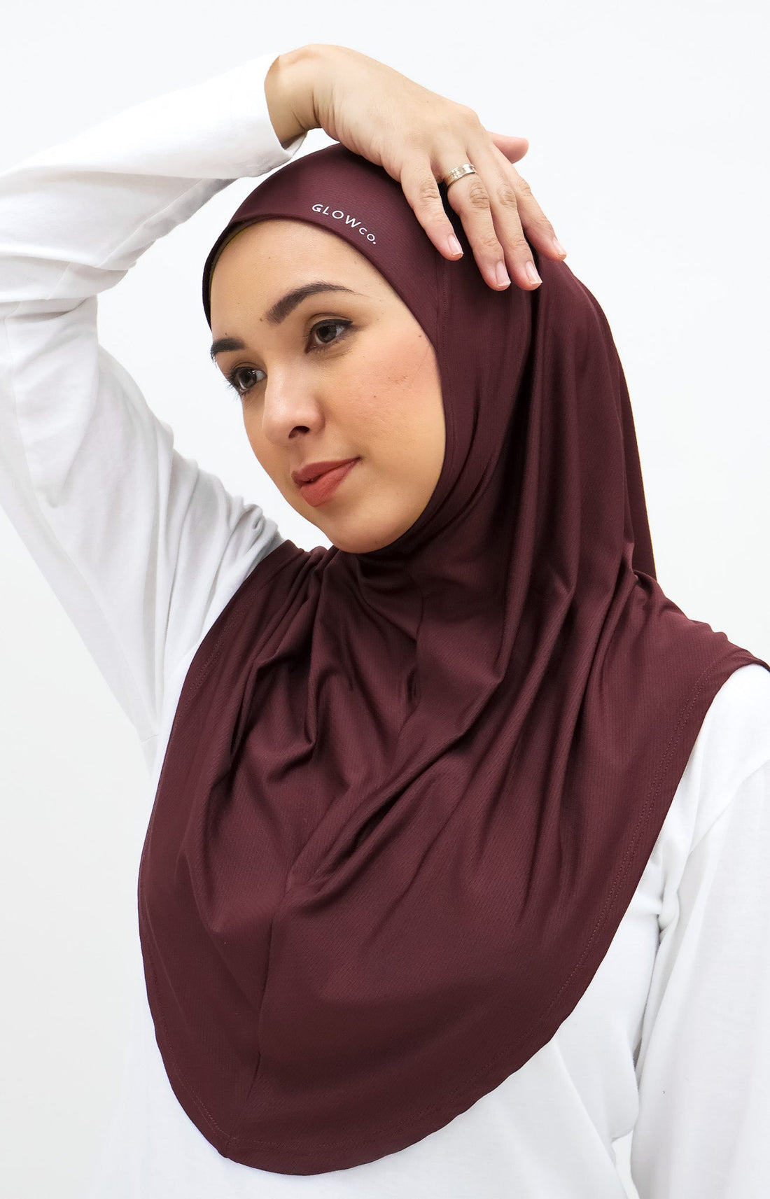 Sports Hijabs GLOWco Exclusive Instant Maxi in Deep Red