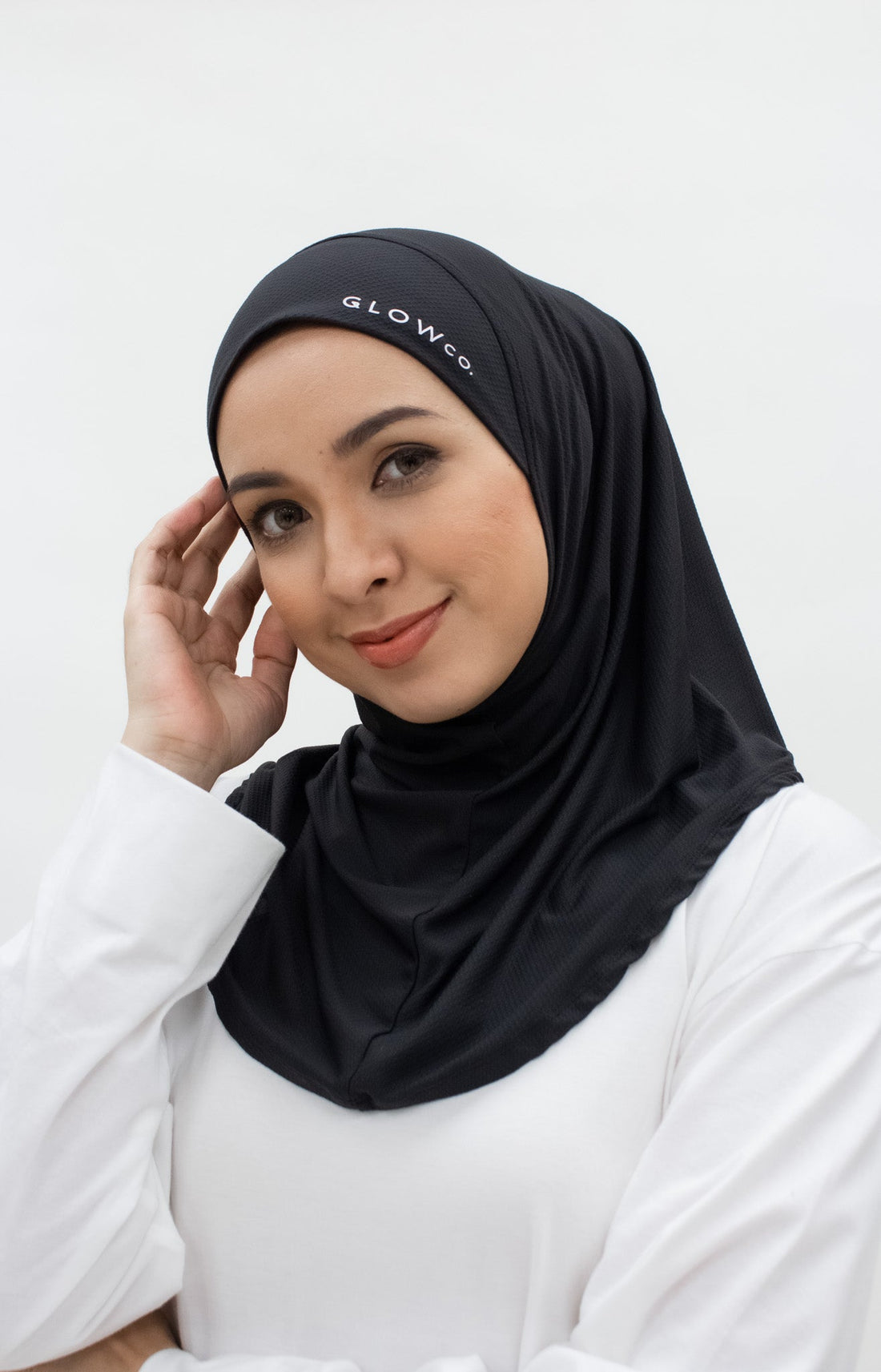 Sports Hijabs GLOWco Exclusive Instant Mini in Black