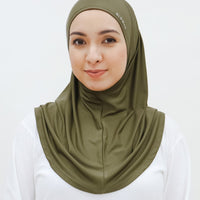 Sports Hijabs GLOWco Exclusive Instant Mini in Burnt Olive