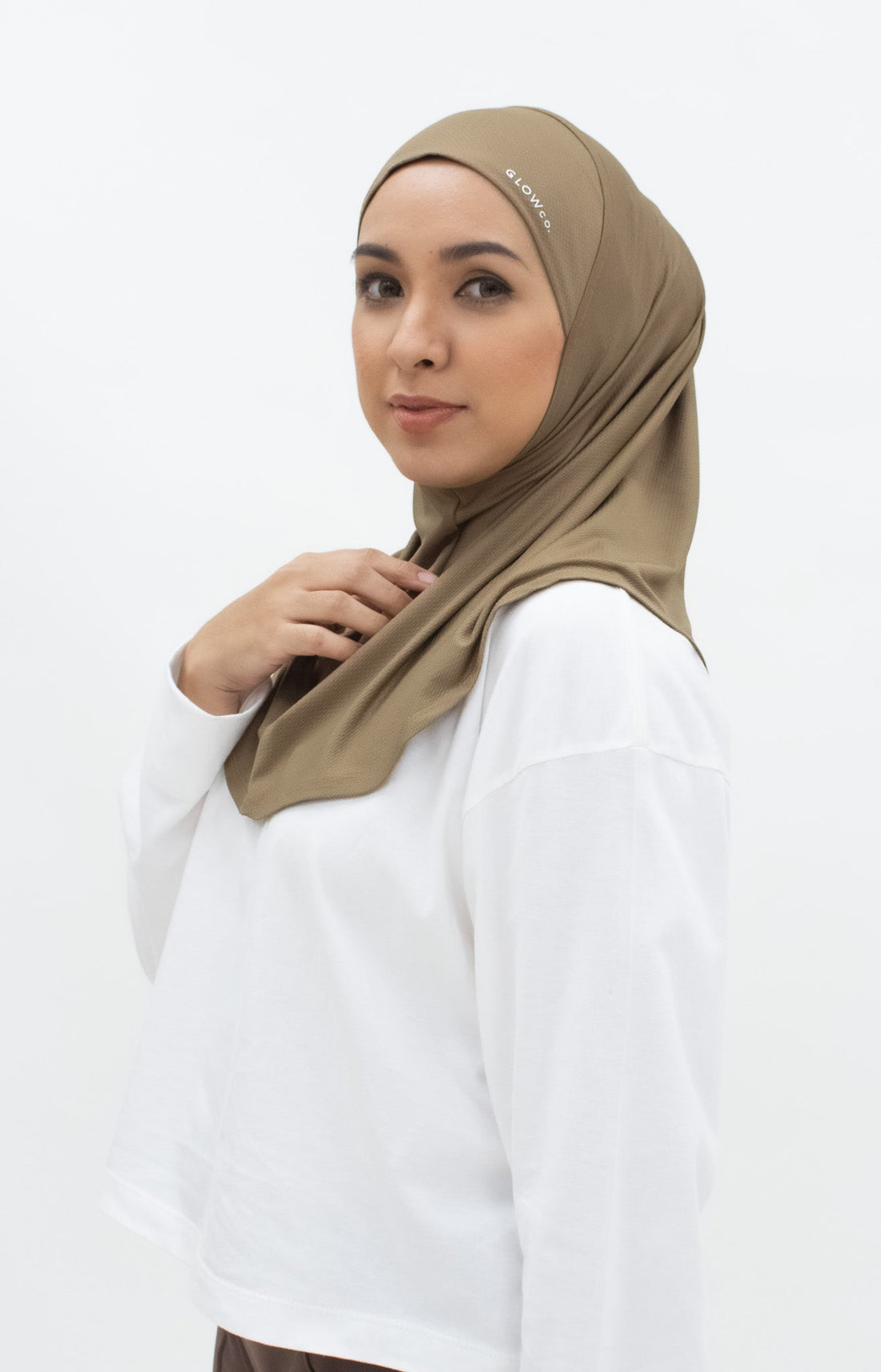 Sports Hijabs GLOWco Exclusive Instant Mini in Cocoa Brown