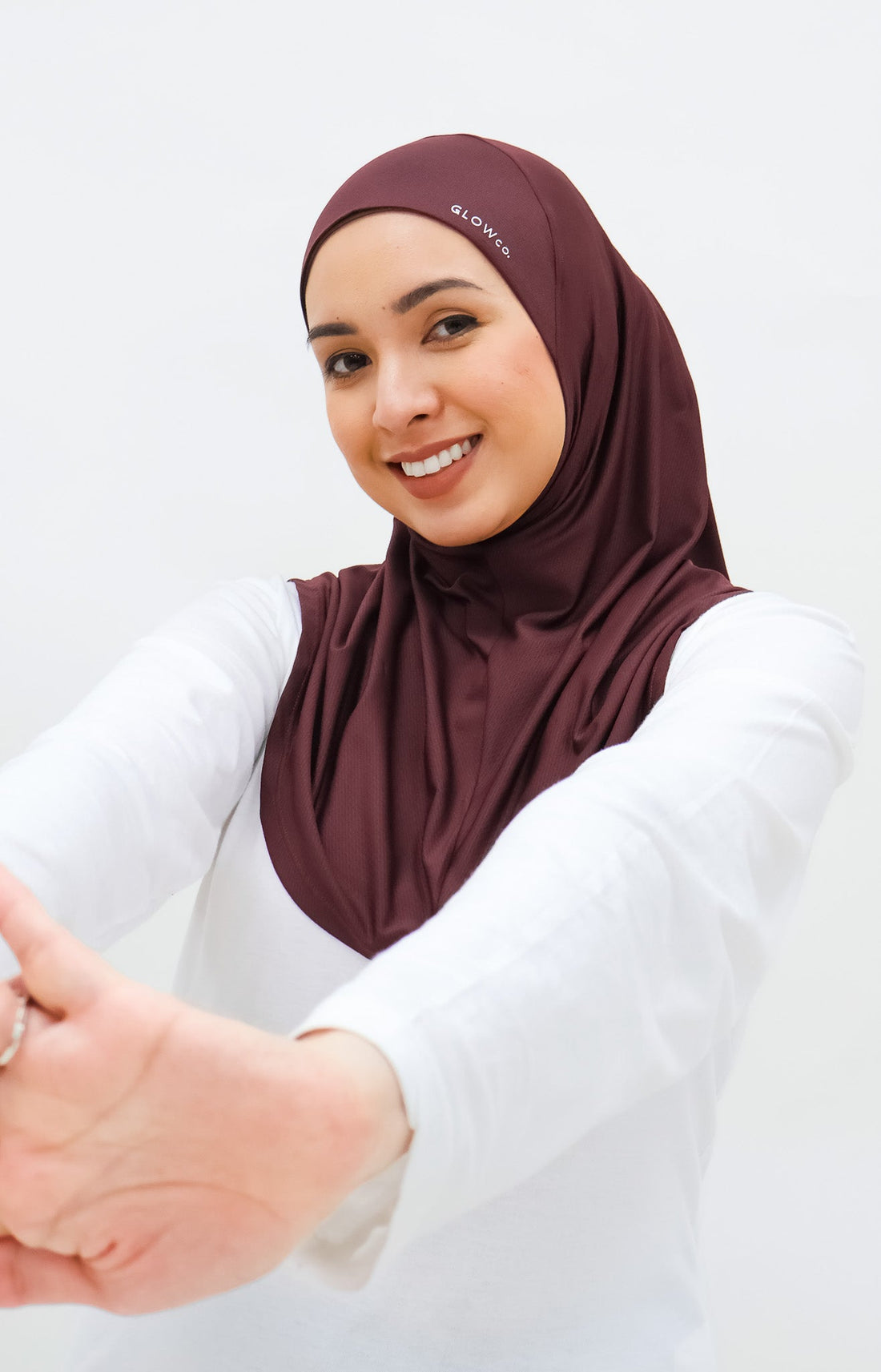 Sports Hijabs GLOWco Exclusive Instant Mini in Deep Red