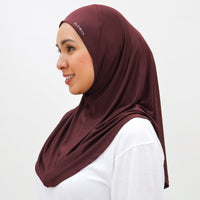 Sports Hijabs GLOWco Exclusive Instant Mini in Deep Red
