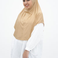 Sports Hijabs GLOWco Exclusive Instant Sports Khimar in Nude