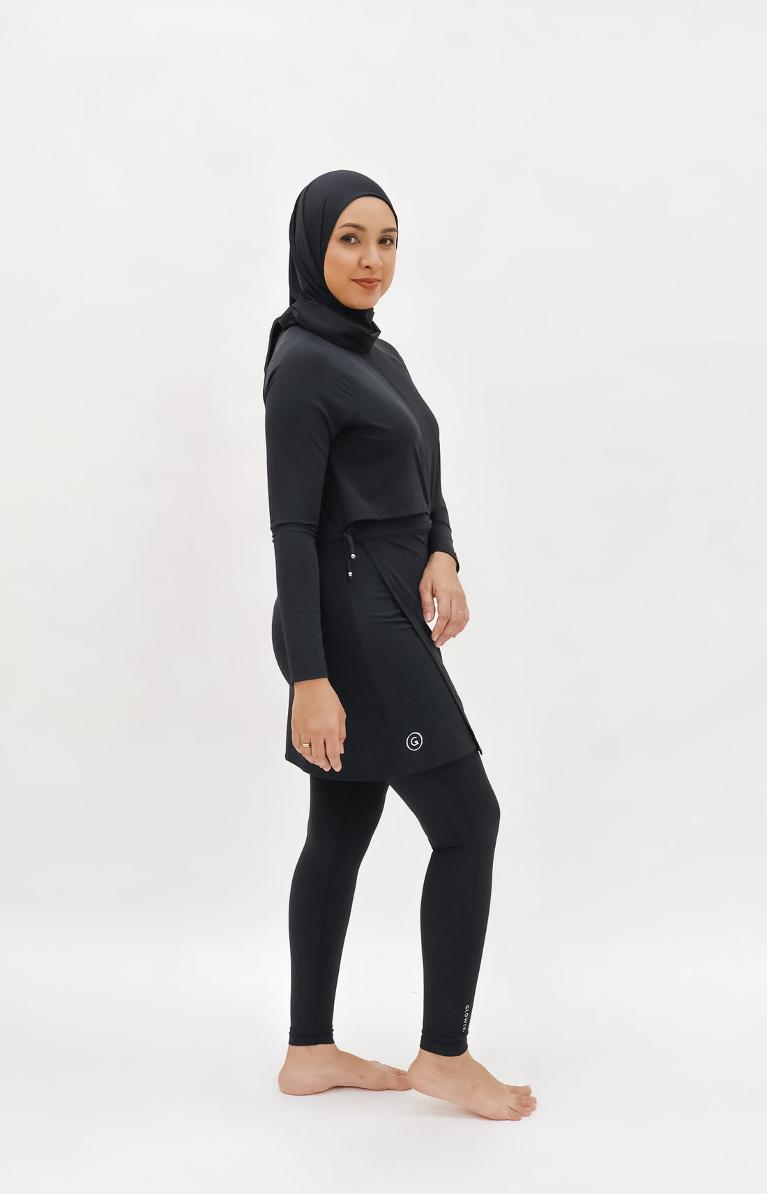 Swimwear GLOWco Exclusive Island Rift Swimwear in Black